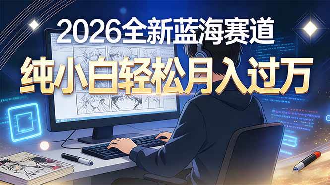 (16781期)2026年全新蓝海赛道,纯小白轻松月入过万-优优云网创