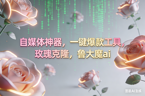 （16957期）ai鲁大魔，自媒体必备的软件，玫瑰克隆神器，一键爆款，详细教程-优优云网创