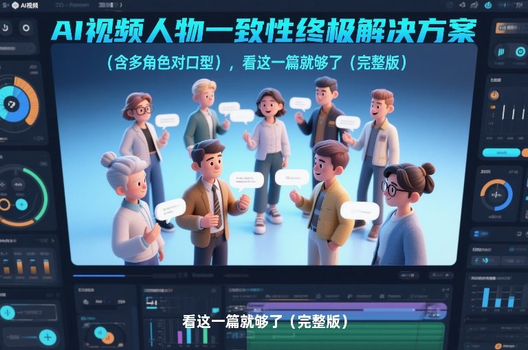 AI视频人物一致性终极解决方案（含多角色对口型），看这一篇就够了（完整版）-优优云网创