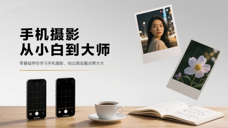 手机摄影从小白到大师,零基础带你学习手机摄影,拍出朋友圈点赞大片-优优云网创