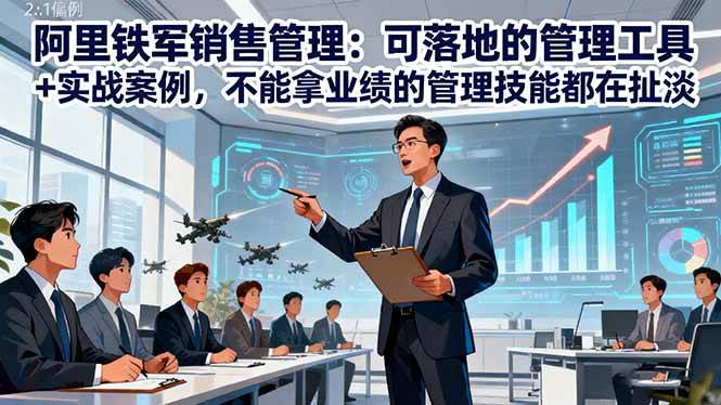 （16436期）阿里铁军销售管理：可落地的管理工具+实战案例，不能拿业绩的管理都在扯淡-优优云网创