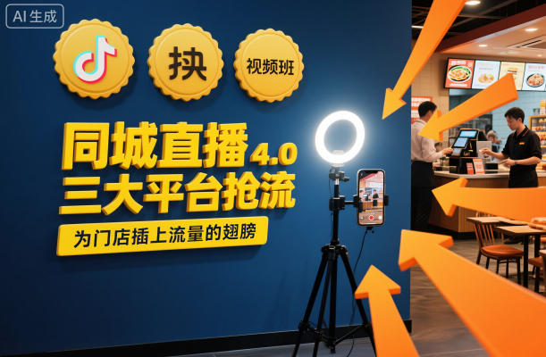 同城直播实操班4.0，三大平台抢流，为门店插上流量的翅膀-优优云网创