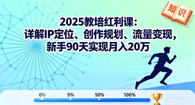 （16178期）2025教培红利课：详解IP定位、创作规划、流量变现，新手90天实现月入20万-优优云网创