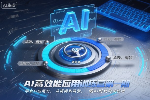 AI高效能应用训练营第一期,学会AI应用力,从提问到驾驭,做AI时代的领航者-优优云网创