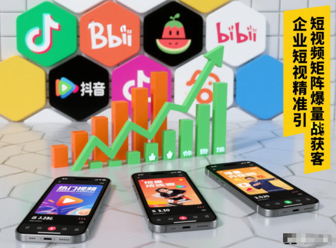 企业短视频精准引流矩阵获客，短视频矩阵爆量战法-优优云网创