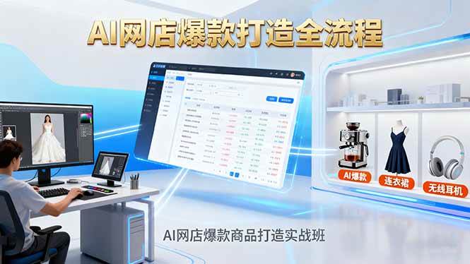 (16326期)AI网店爆款商品打造实战班:AI技术实现商品图智能处理,快速搭建AI网店-优优云网创