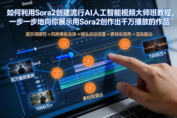 如何利用Sora2创建流行AI人工智能视频大师班，一步一步地向你展示用Sora2创作出千万播放的作品-优优云网创