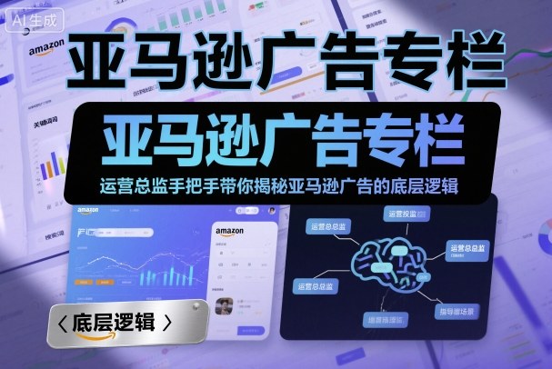 亚马逊广告专栏:运营总监手把手带你揭秘亚马逊广告的底层逻辑-优优云网创