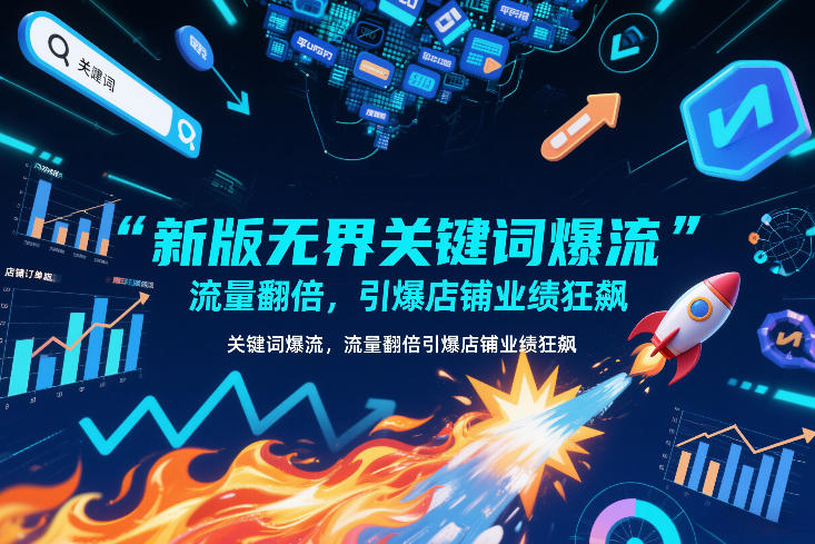 新版无界关键词爆流,流量翻倍,引爆店铺业绩狂飙-优优云网创