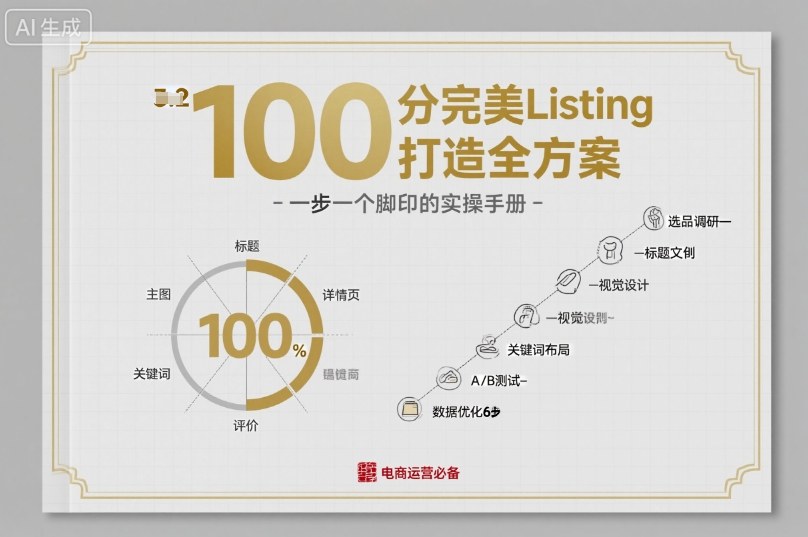 100分完美Listing打造全方案,想要完美listing必须是需要一步一个脚印的-优优云网创