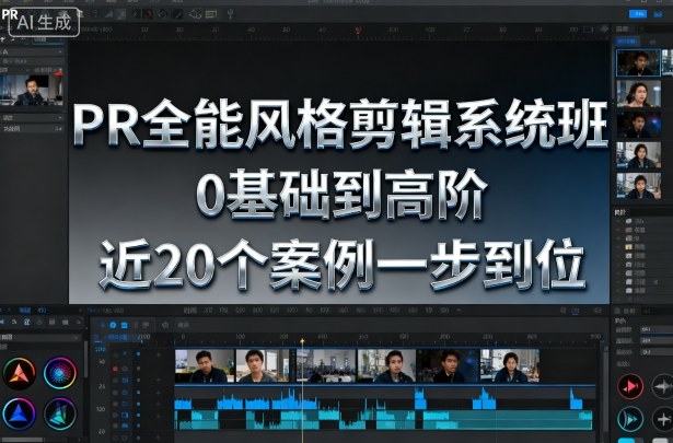 PR全能风格剪辑系统班，0基础到高阶，近20个案例一步到位-优优云网创