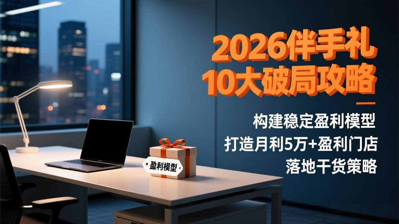 （17191期）2026伴手礼10大破局攻略：构建稳定盈利模型，打造月利5万+盈利门店，落地干货策略-优优云网创