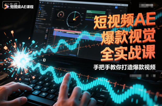 短视频AE爆款视觉全实战课，手把手教你打造爆款视频-优优云网创