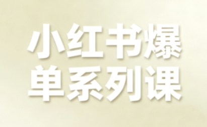 小红书爆单系列课，聚焦小红书电商全链路增长（更新）-优优云网创