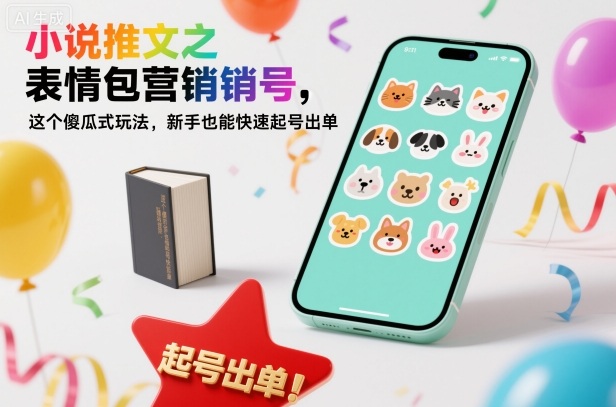 小说推文之表情包营销号，这个傻瓜式玩法，新手也能快速起号出单-优优云网创