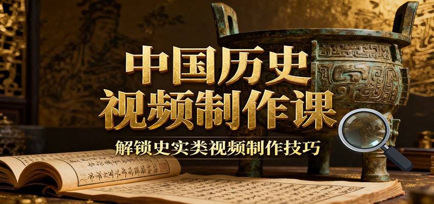 中国历史视频制作课：疆域地图集+参考文案+练习素材，解锁史实类视频制作技巧-优优云网创